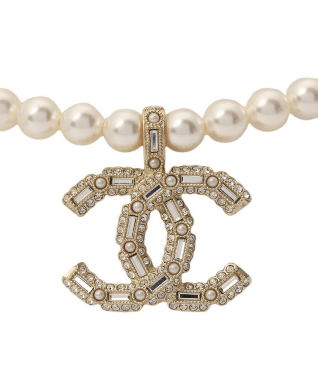 CHANEL Золотая жемчужная подвеска, фото 3