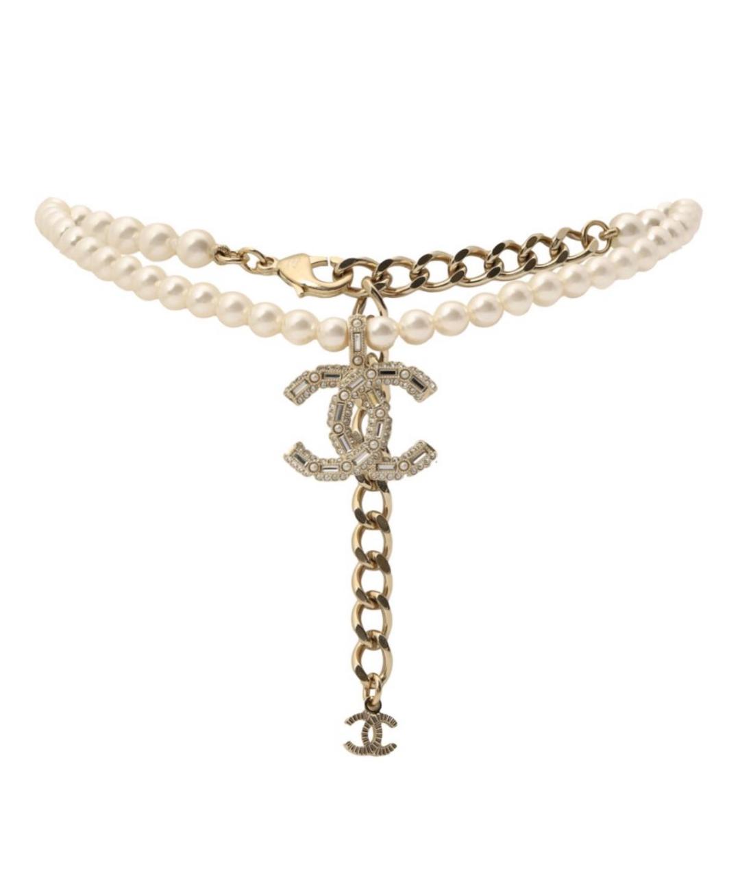 CHANEL Золотая жемчужная подвеска, фото 2