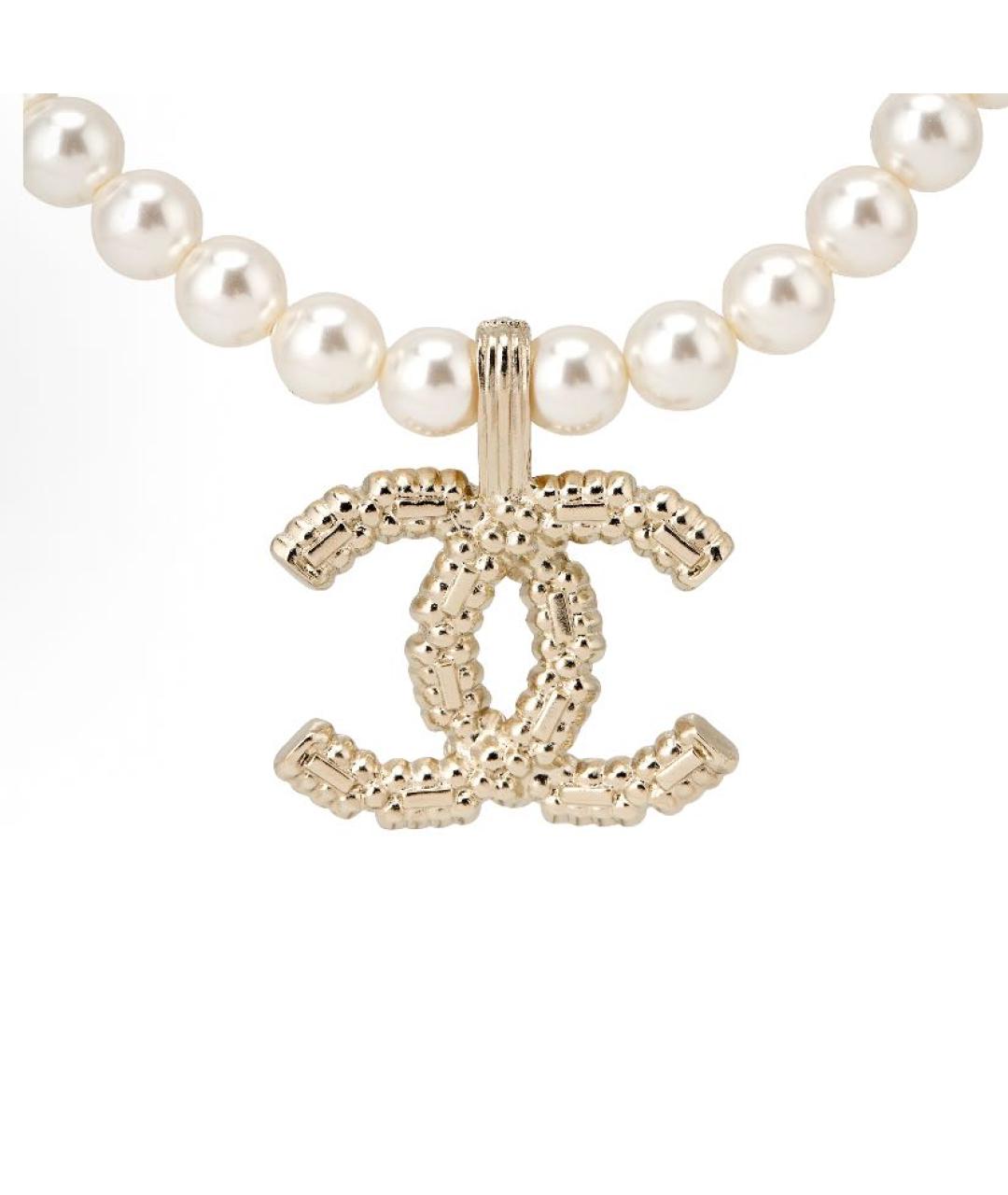 CHANEL Золотая жемчужная подвеска, фото 3