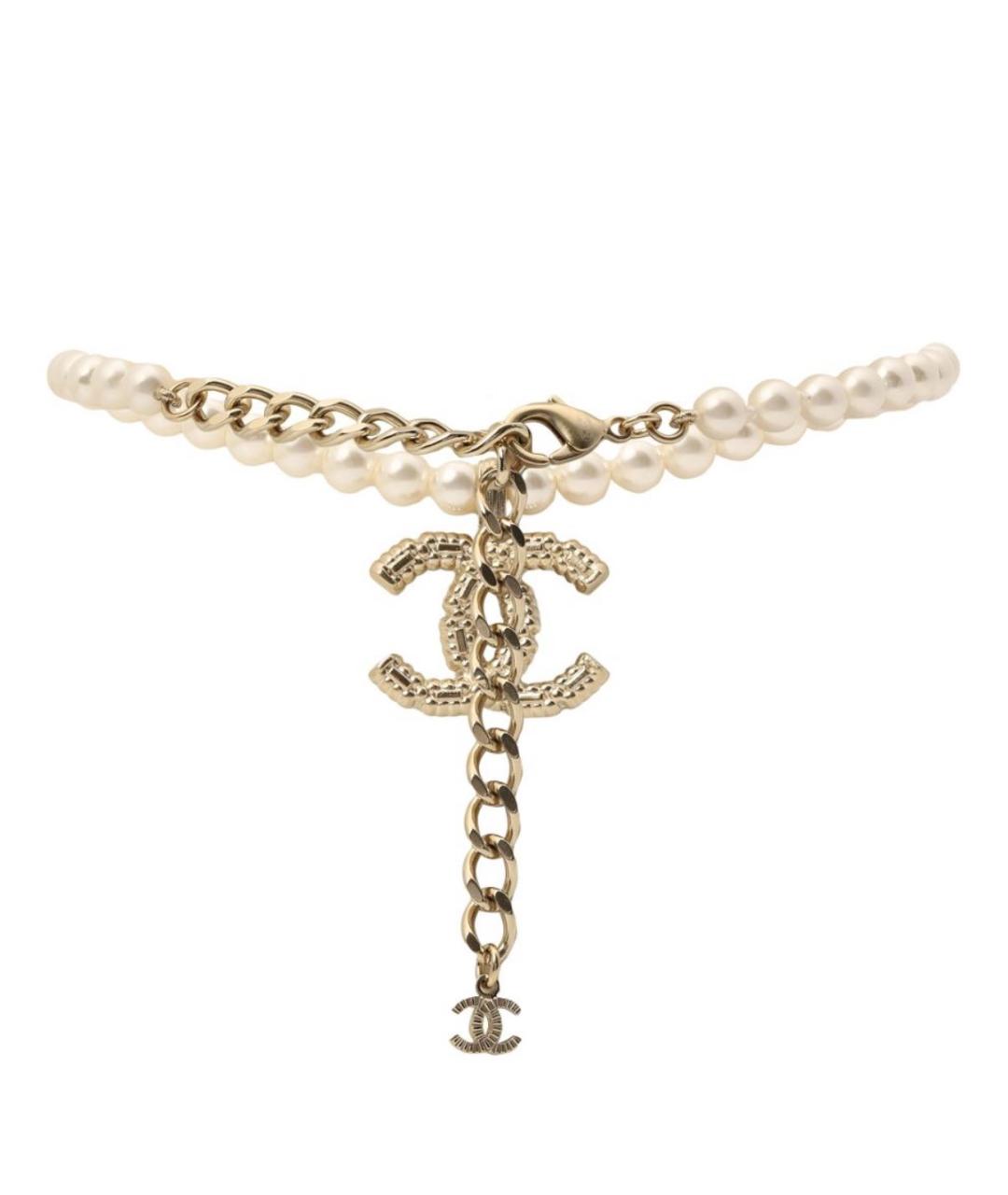 CHANEL Золотая жемчужная подвеска, фото 4