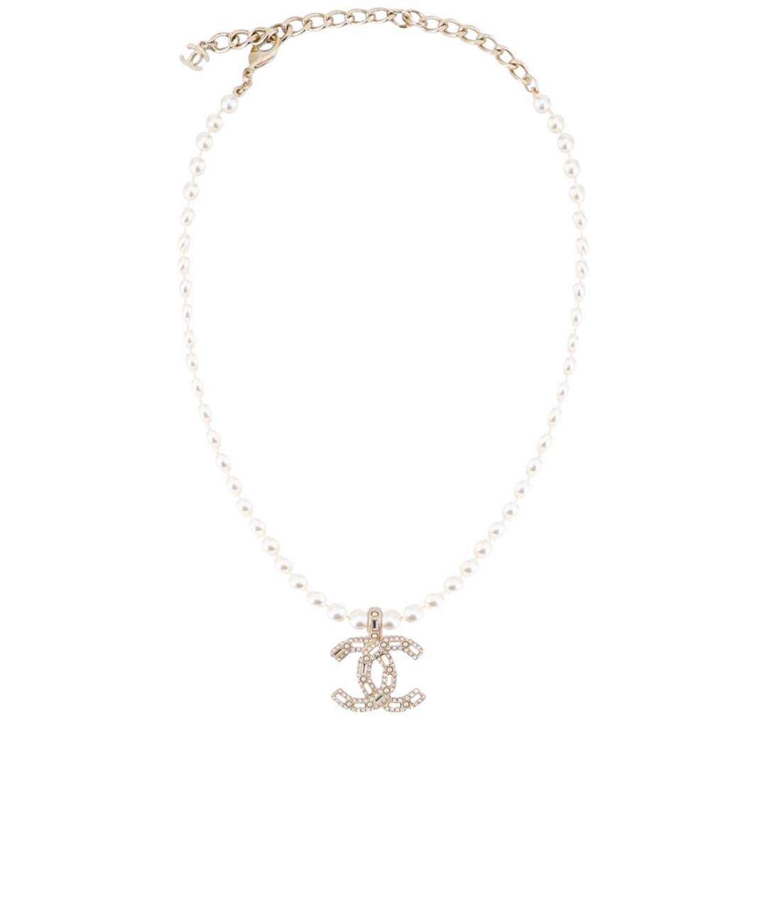CHANEL Золотая жемчужная подвеска, фото 1