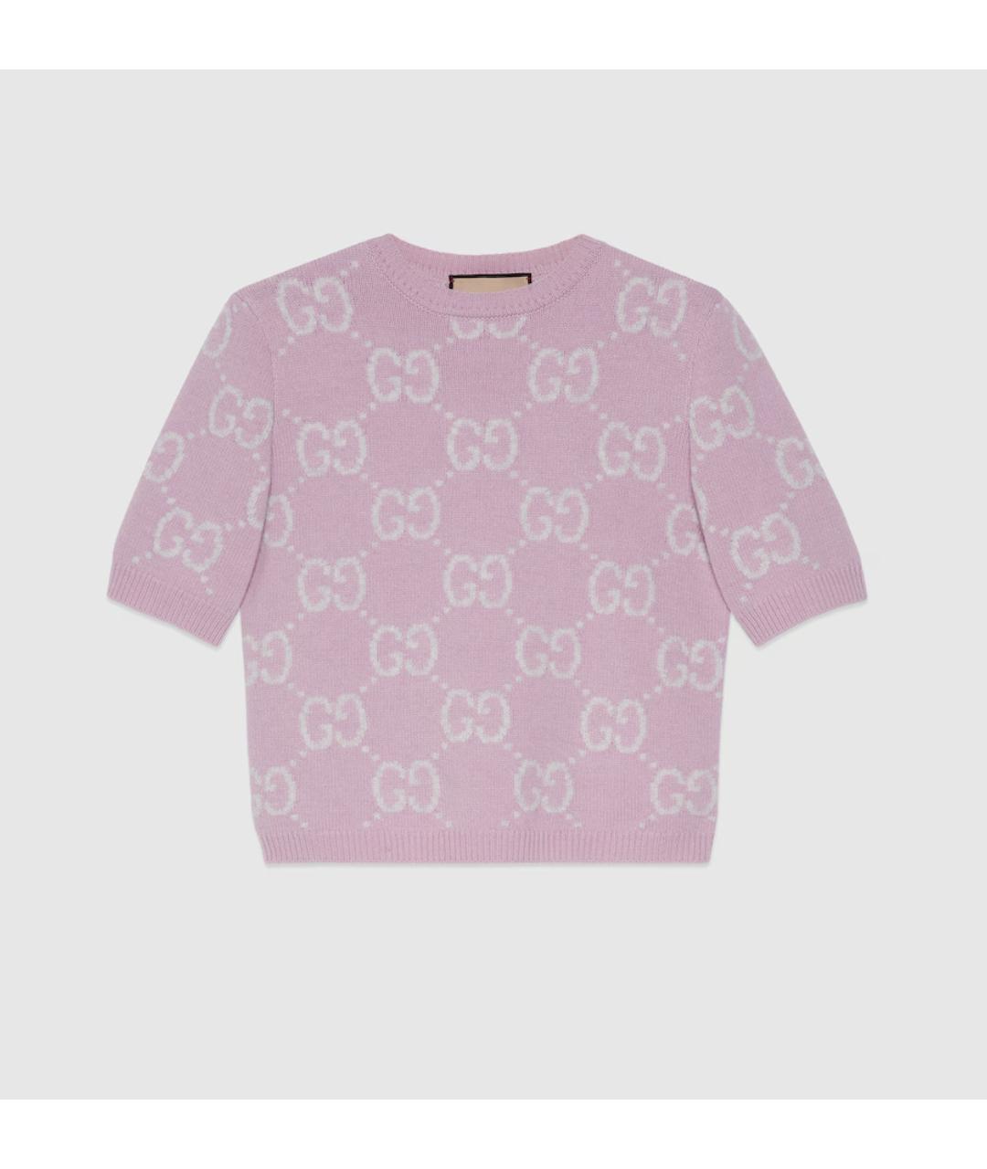 GUCCI Розовый джемпер / свитер, фото 5