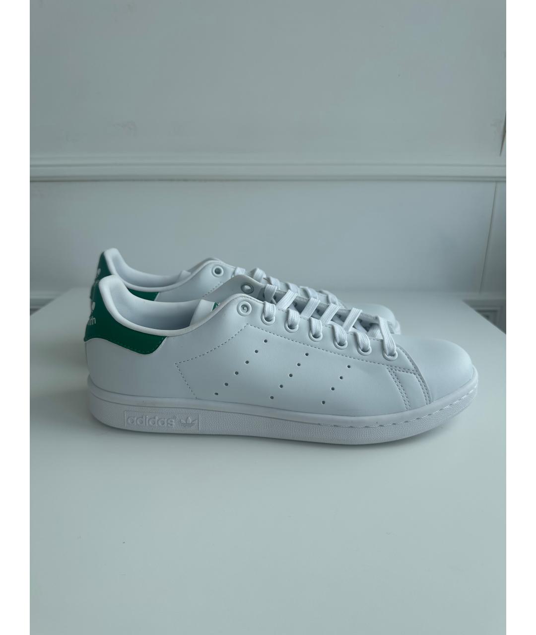 ADIDAS Белые низкие кроссовки / кеды из искусственной кожи, фото 7