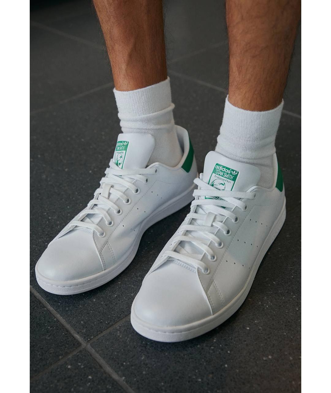 ADIDAS Белые низкие кроссовки / кеды из искусственной кожи, фото 2