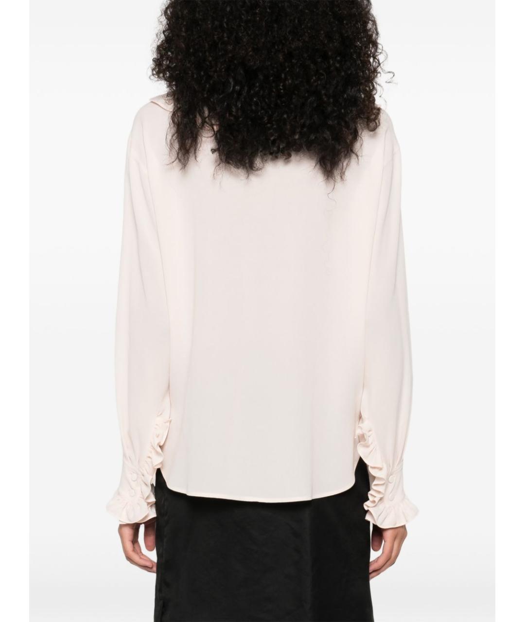 ALEXANDER MCQUEEN Розовая шелковая рубашка, фото 5