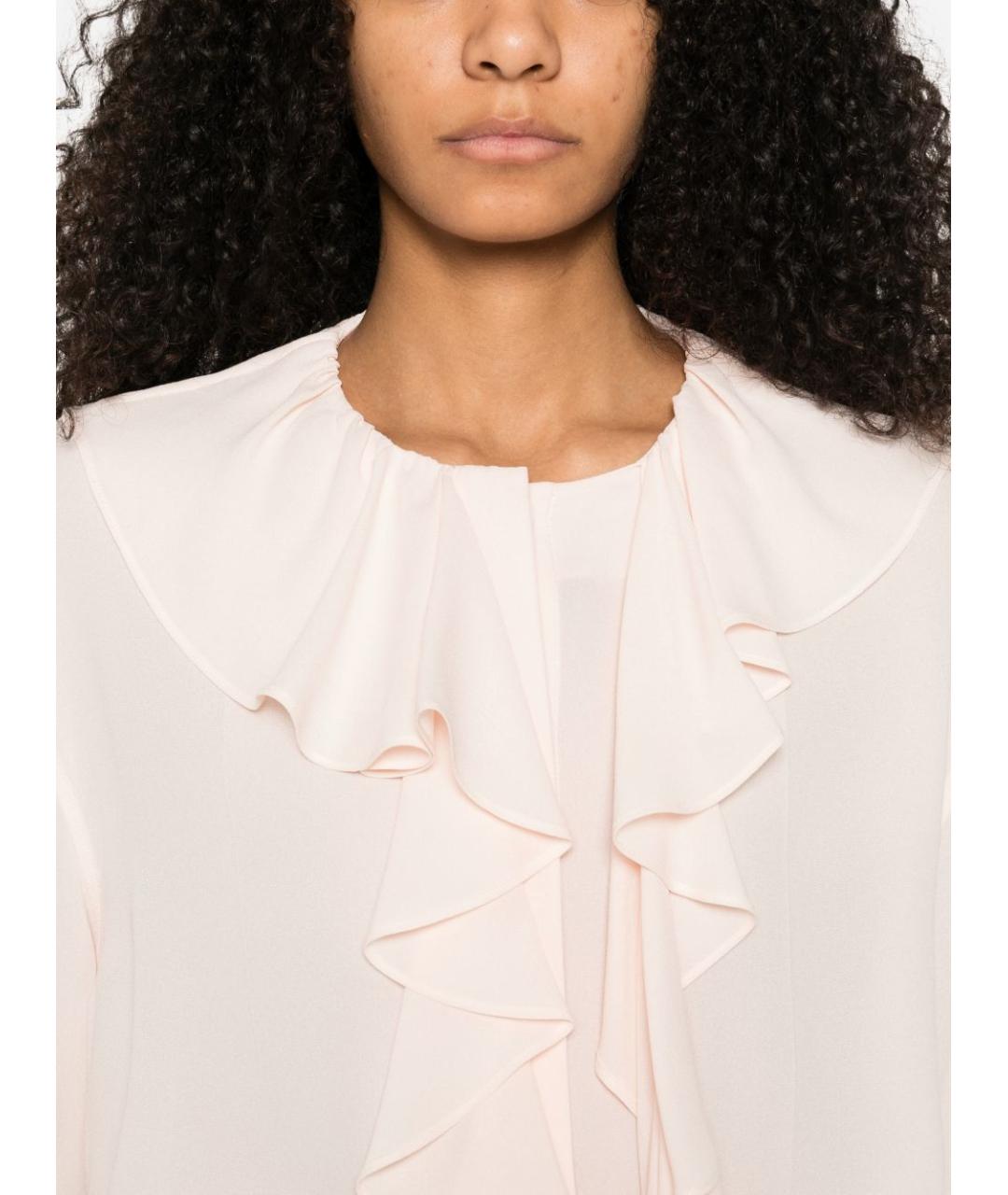 ALEXANDER MCQUEEN Розовая шелковая рубашка, фото 3