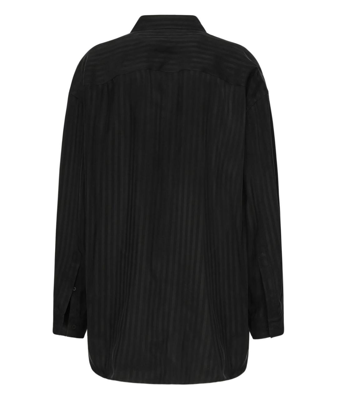 BALENCIAGA Черная вискозная рубашка, фото 3
