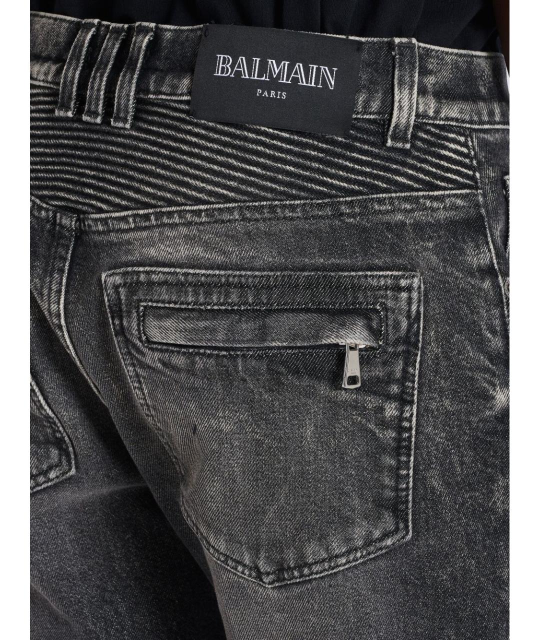 BALMAIN Черные прямые джинсы, фото 6