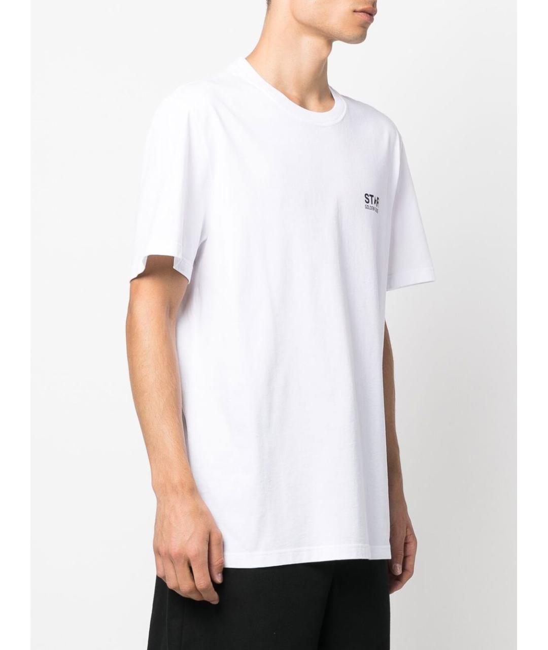 GOLDEN GOOSE DELUXE BRAND Белая хлопковая футболка, фото 2