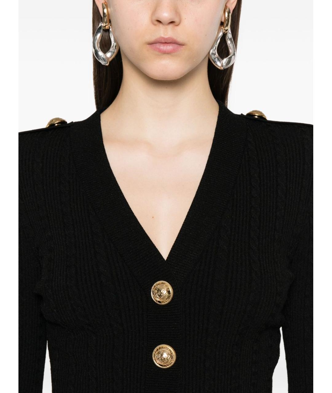 BALMAIN Черный кардиган, фото 4