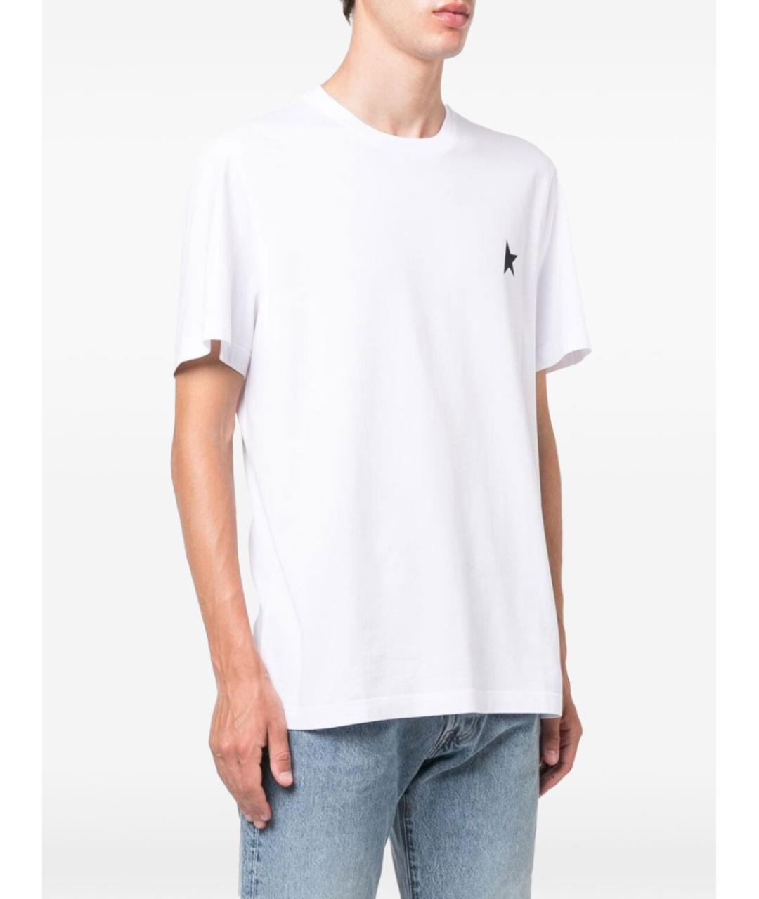 GOLDEN GOOSE DELUXE BRAND Белая хлопковая футболка, фото 5