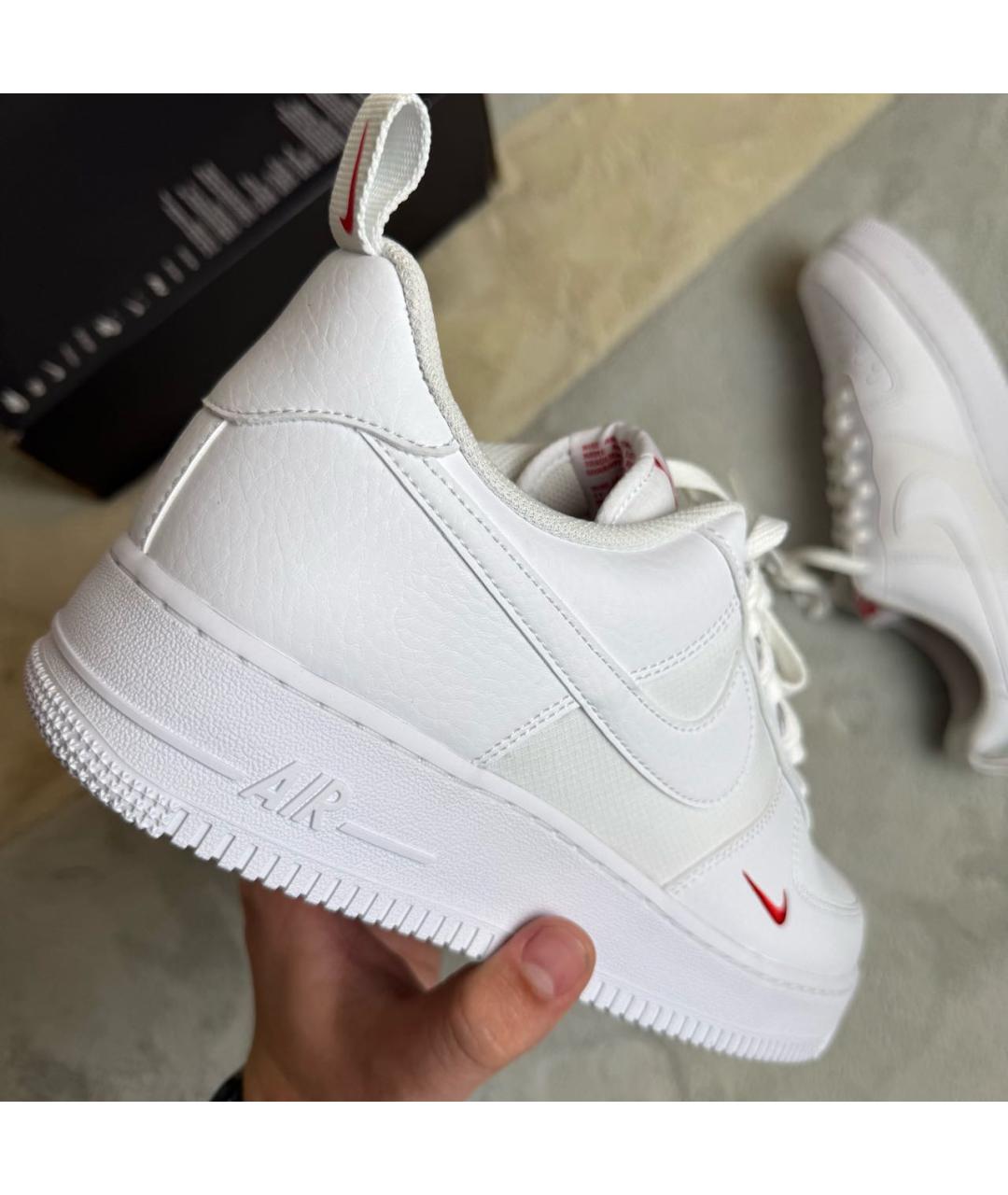 NIKE Белые кожаные низкие кроссовки / кеды, фото 4