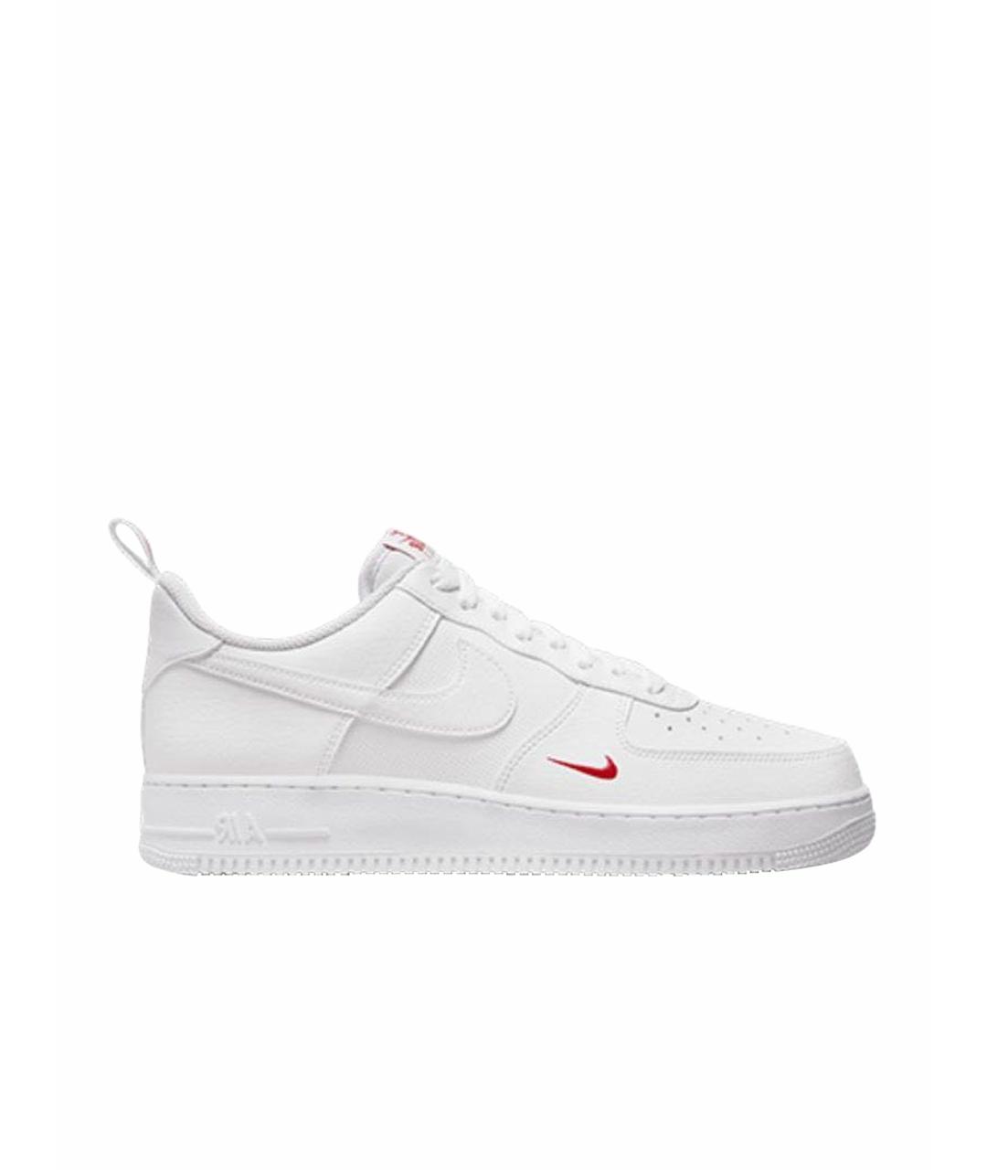 NIKE Белые кожаные низкие кроссовки / кеды, фото 1