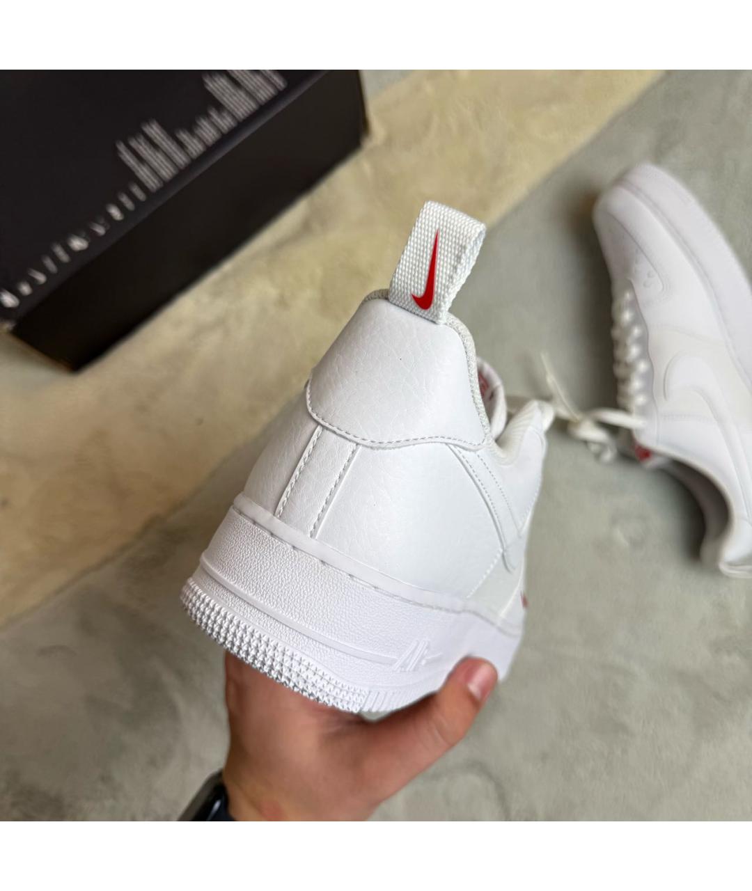 NIKE Белые кожаные низкие кроссовки / кеды, фото 3