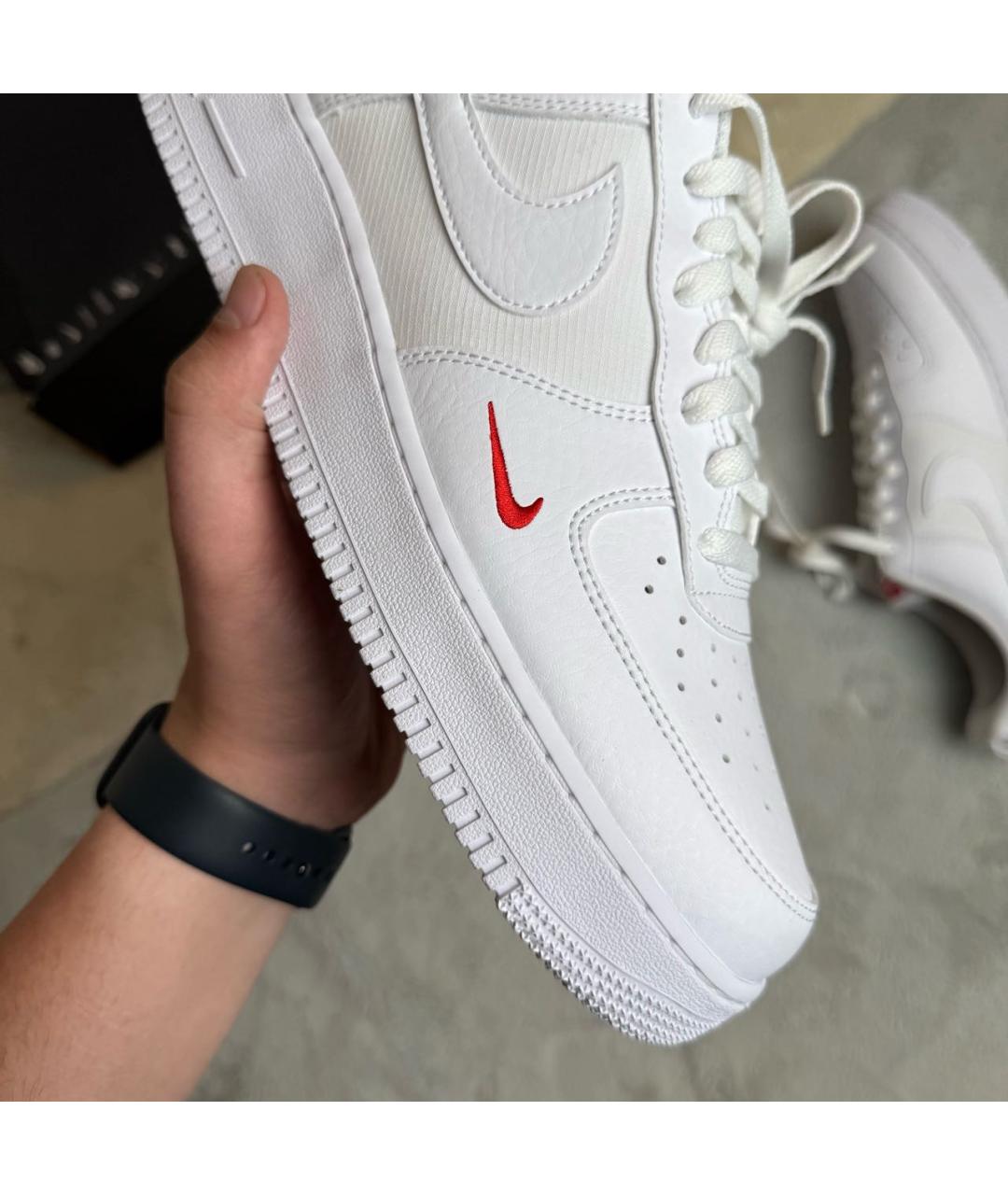 NIKE Белые кожаные низкие кроссовки / кеды, фото 6