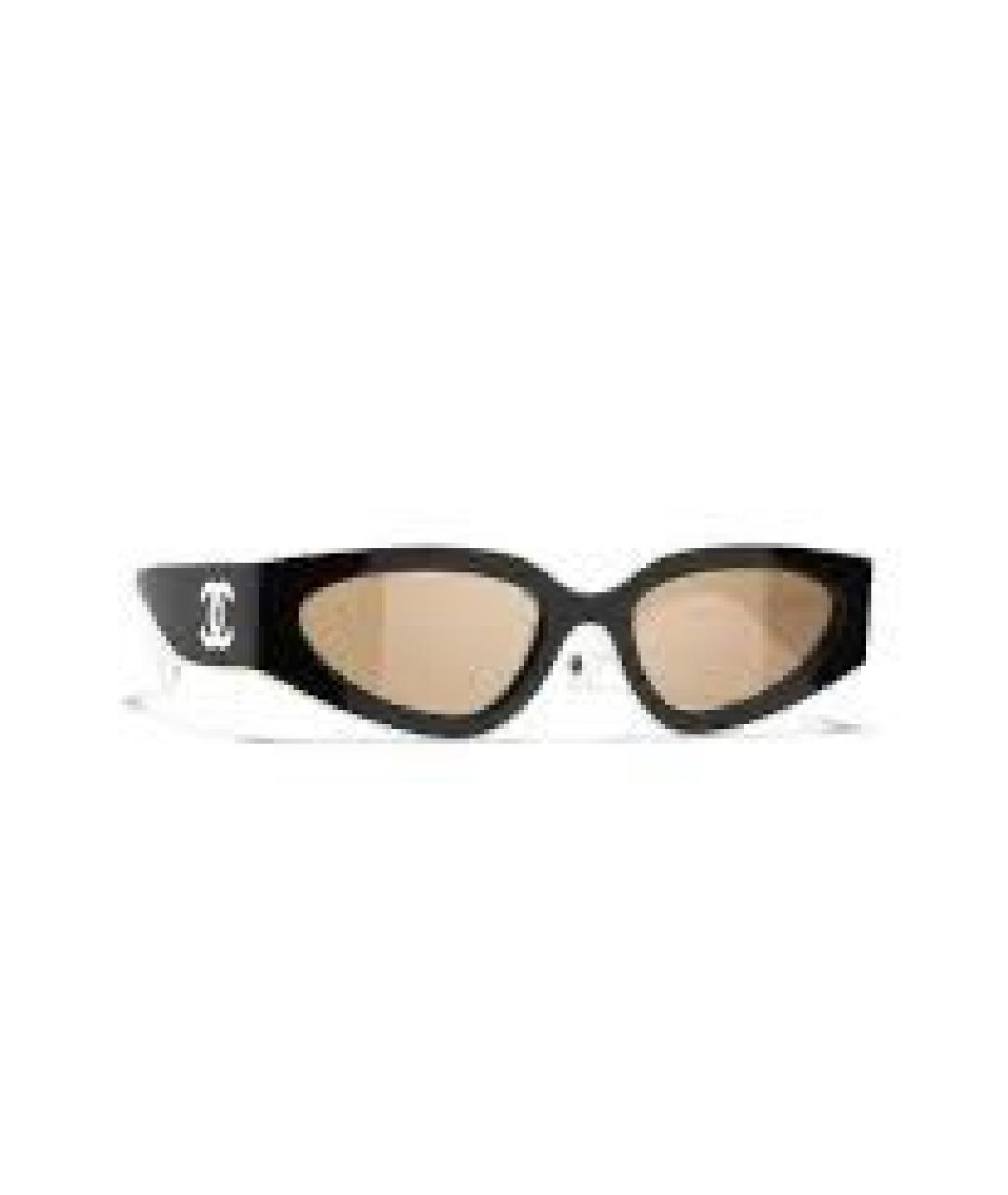 CHANEL Черные пластиковые солнцезащитные очки, фото 1