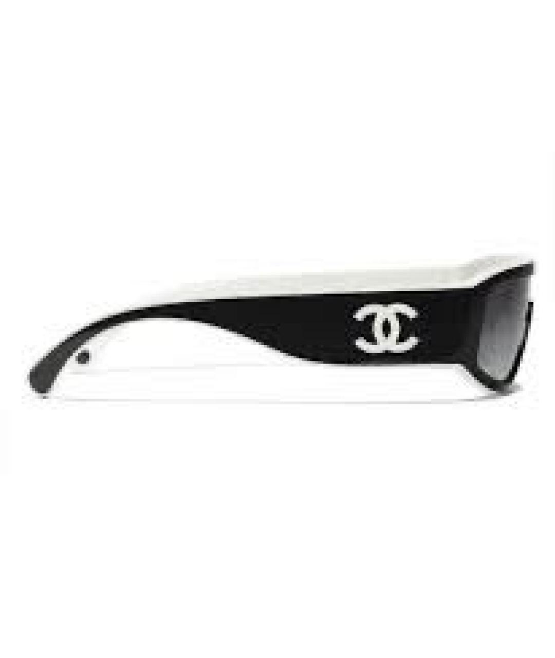 CHANEL Черные пластиковые солнцезащитные очки, фото 2