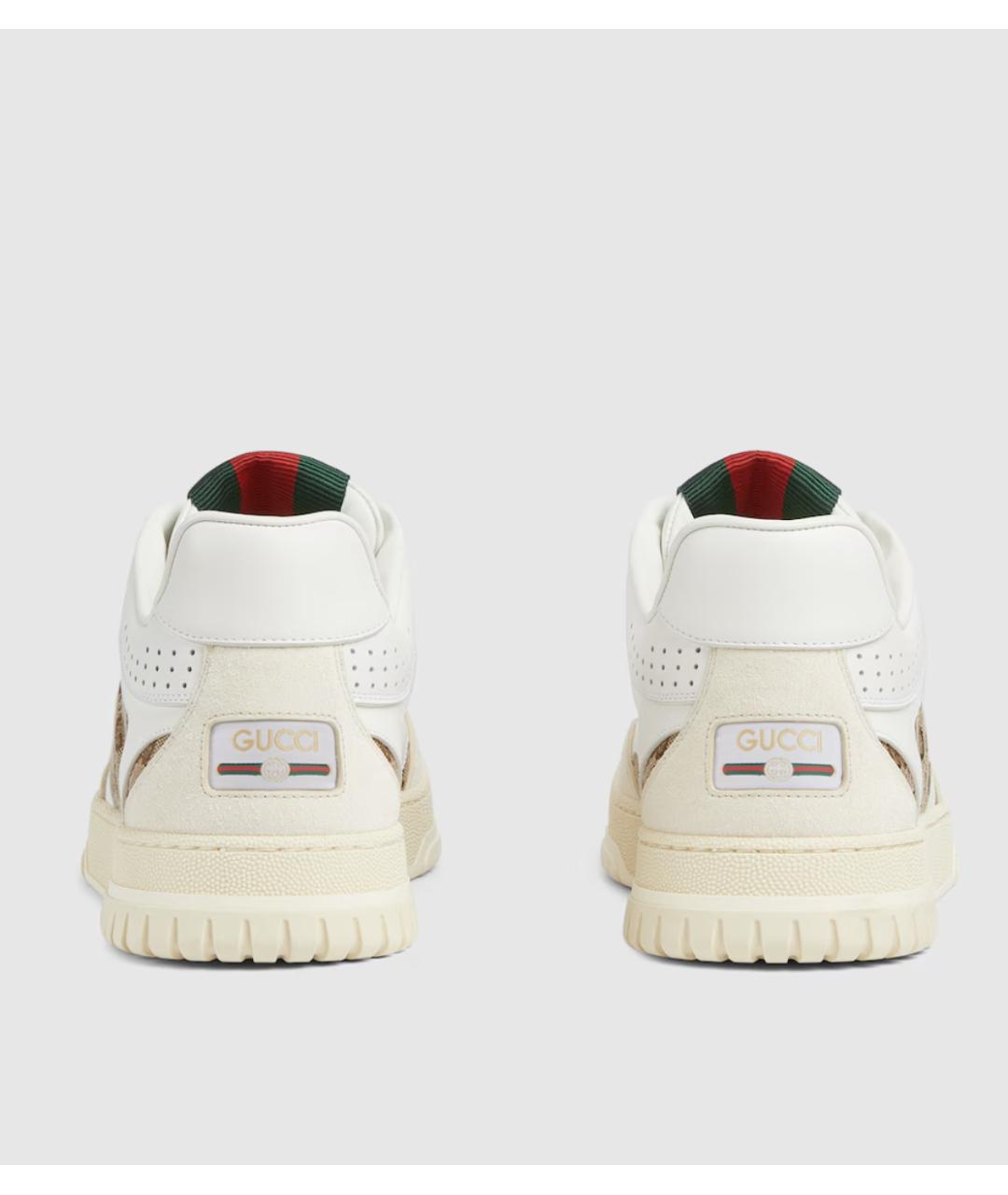 GUCCI Бежевые текстильные низкие кроссовки / кеды, фото 2