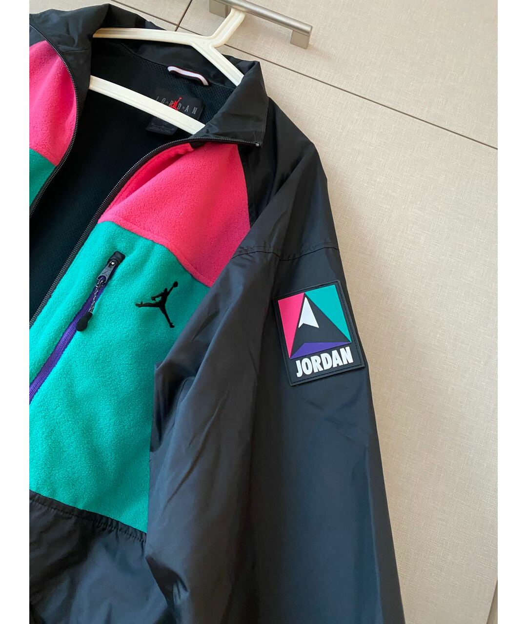 JORDAN Черная полиамидовая спортивная куртка, фото 2