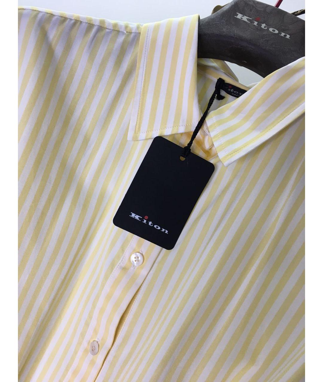 KITON Желтое хлопковое повседневное платье, фото 3