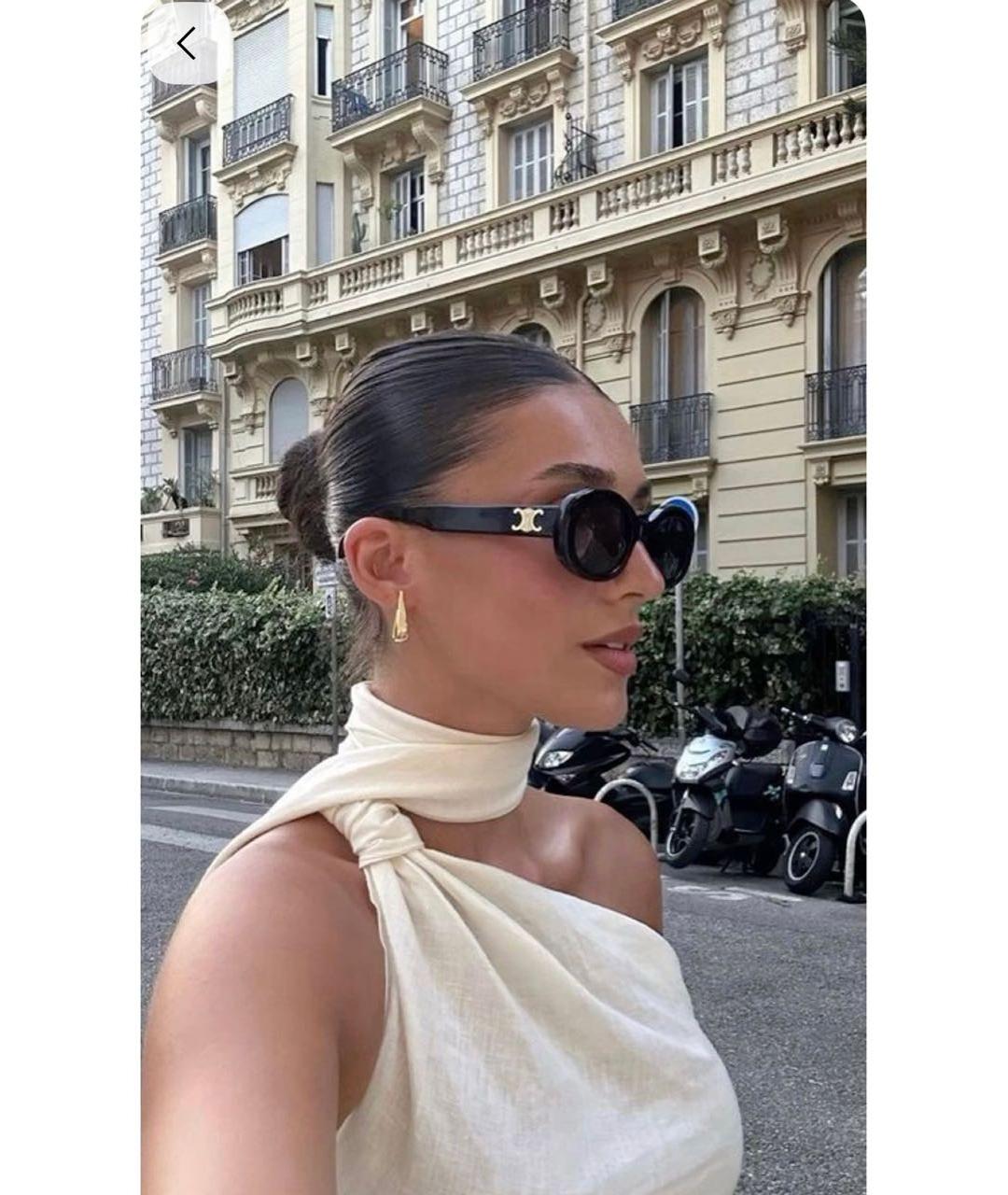CELINE Черные пластиковые солнцезащитные очки, фото 4