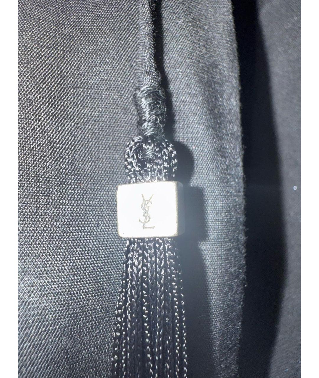 SAINT LAURENT Черная вискозная блузы, фото 7