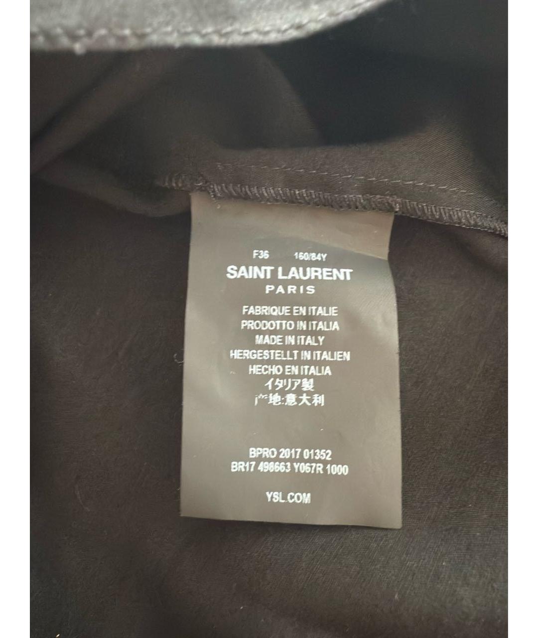SAINT LAURENT Черная вискозная блузы, фото 3