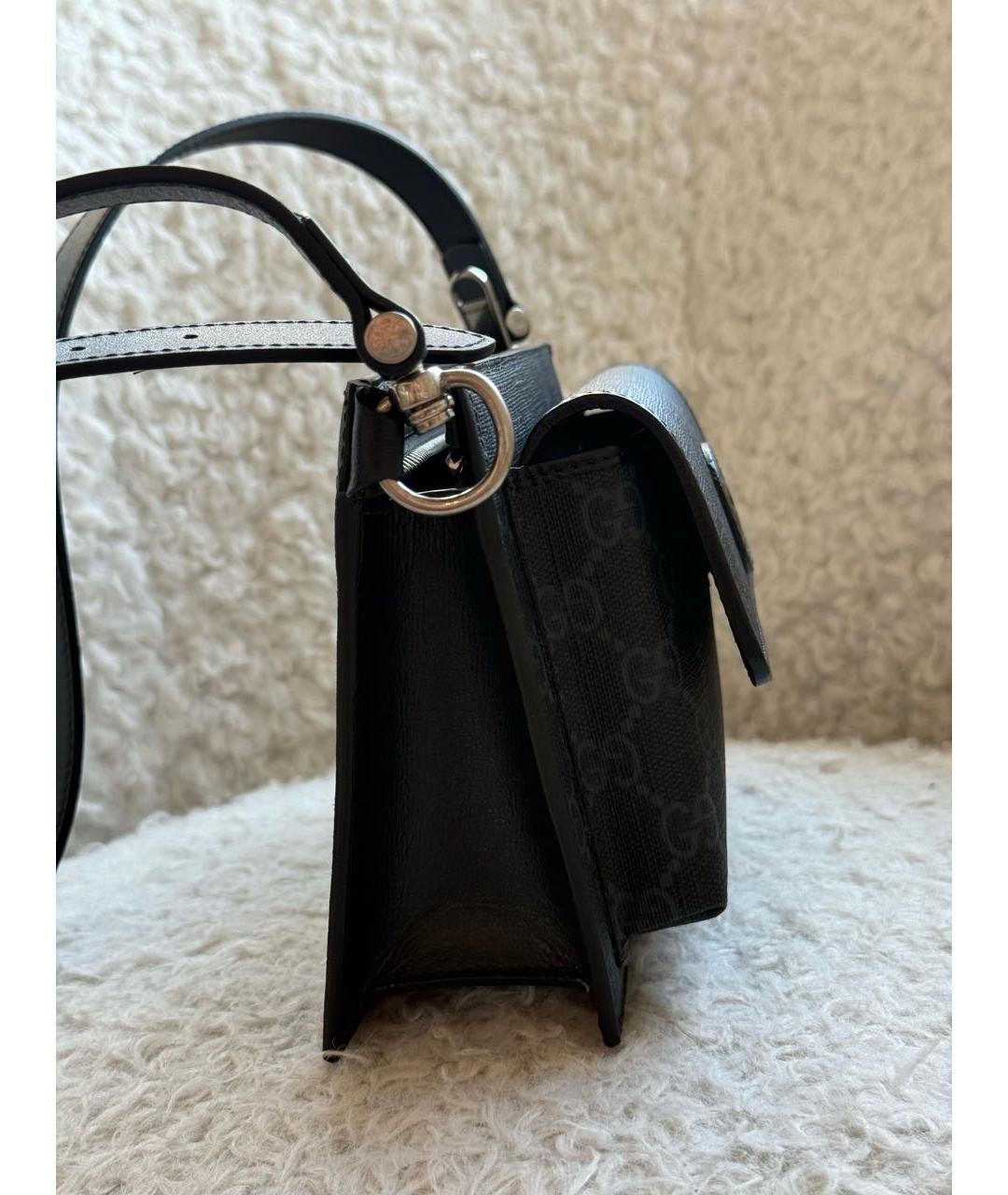 GUCCI Черная кожаная поясная сумка, фото 4