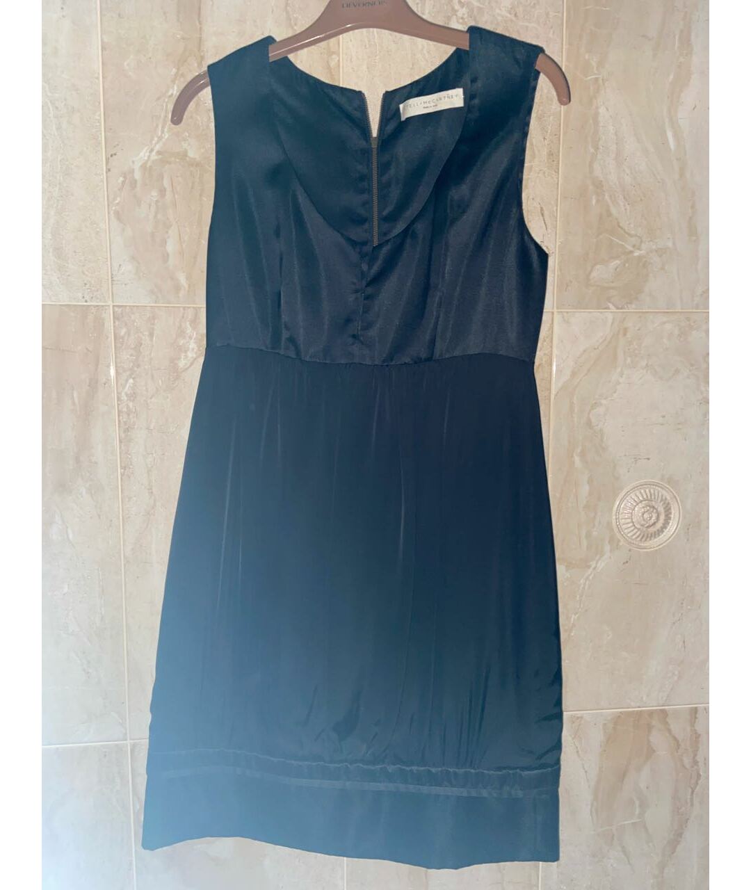 STELLA MCCARTNEY Черное шелковое повседневное платье, фото 6