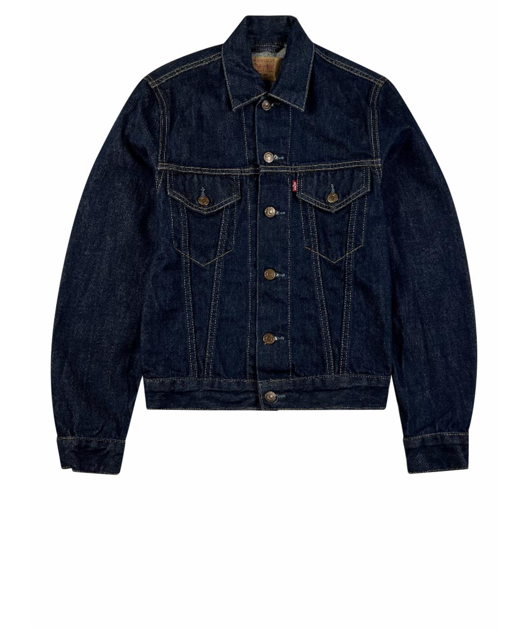 LEVI'S Темно-синяя хлопковая куртка, фото 1