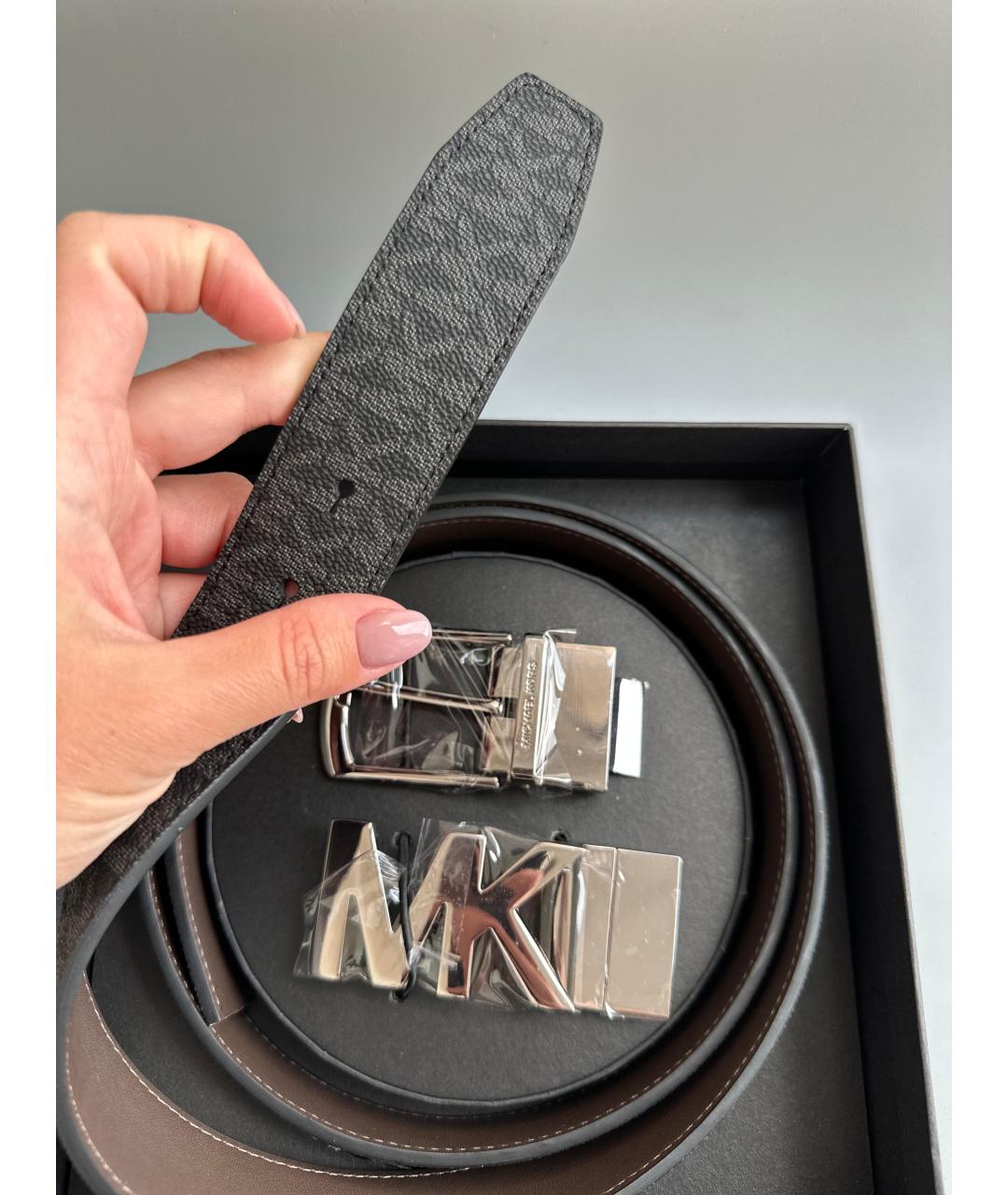 MICHAEL KORS Черный ремень, фото 4