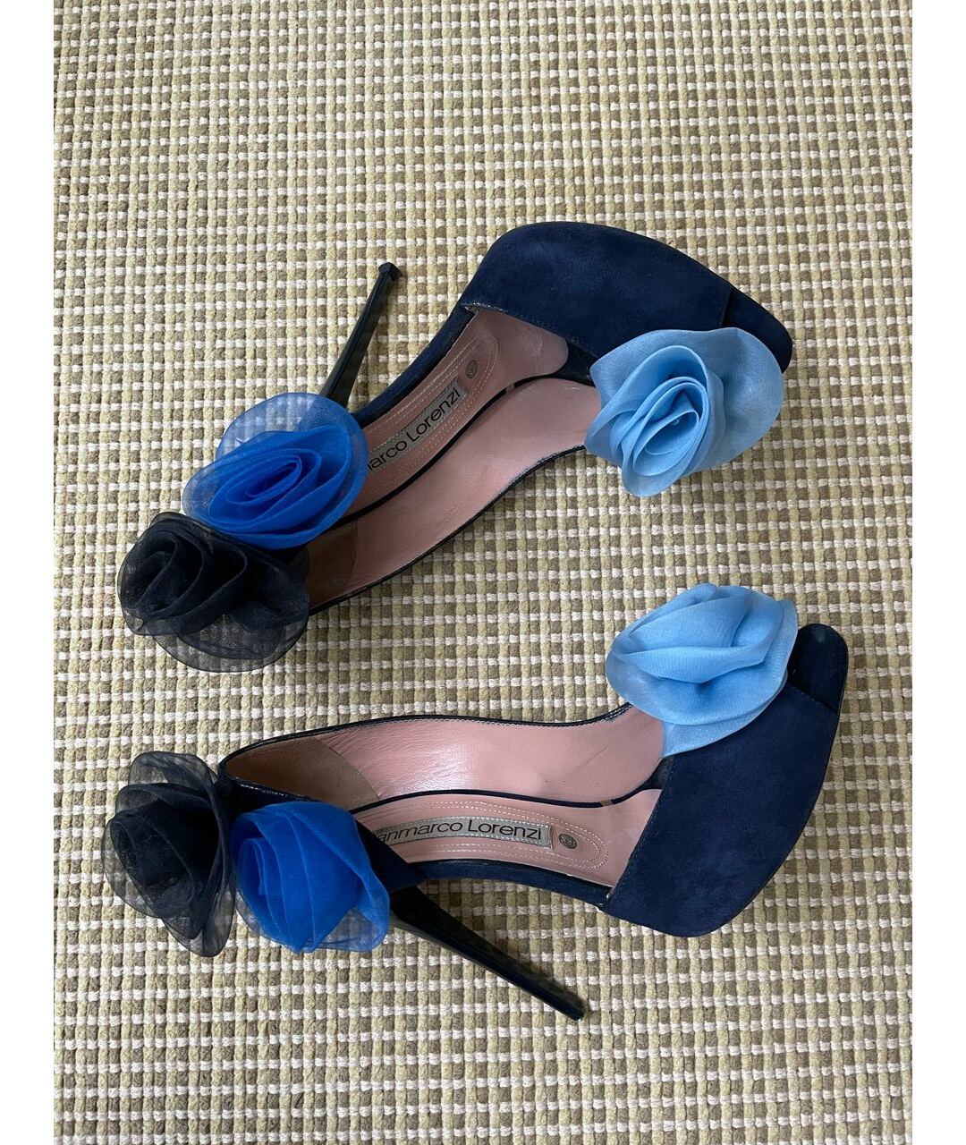 GIAN MARCO LORENZI Синие замшевые туфли, фото 7