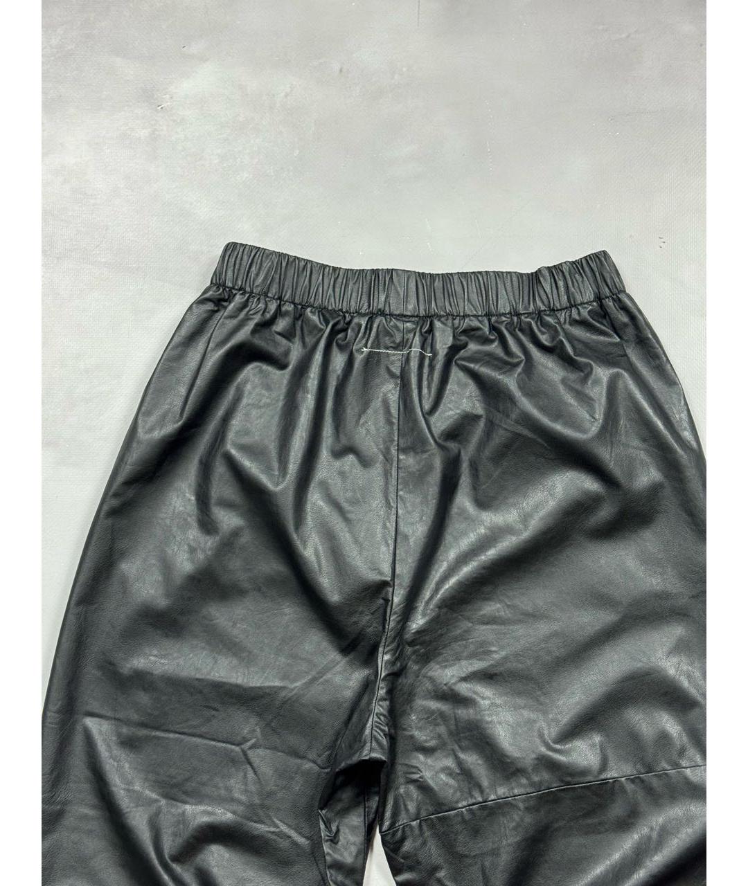 MM6 MAISON MARGIELA Черные брюки широкие, фото 3