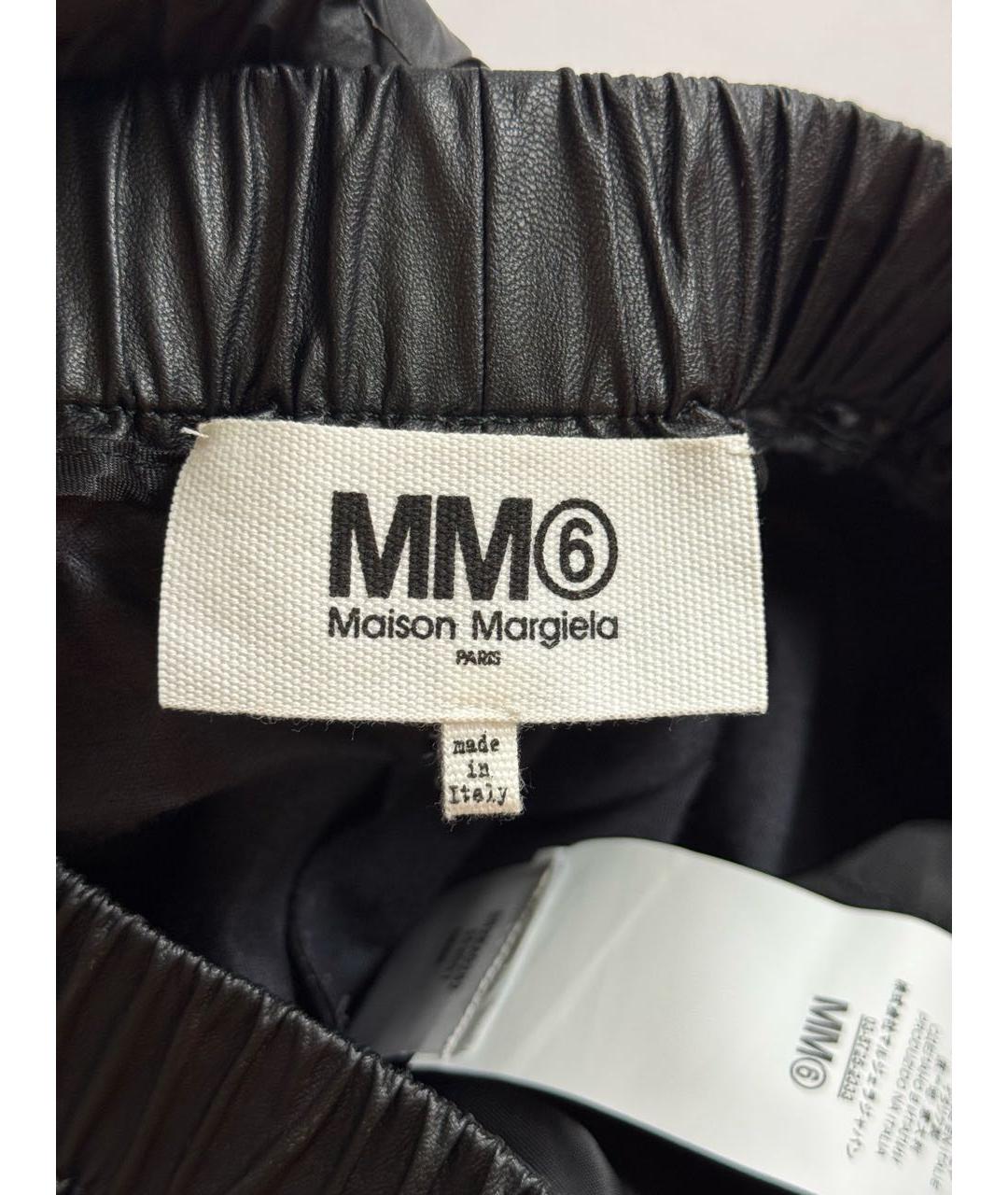 MM6 MAISON MARGIELA Черные брюки широкие, фото 7