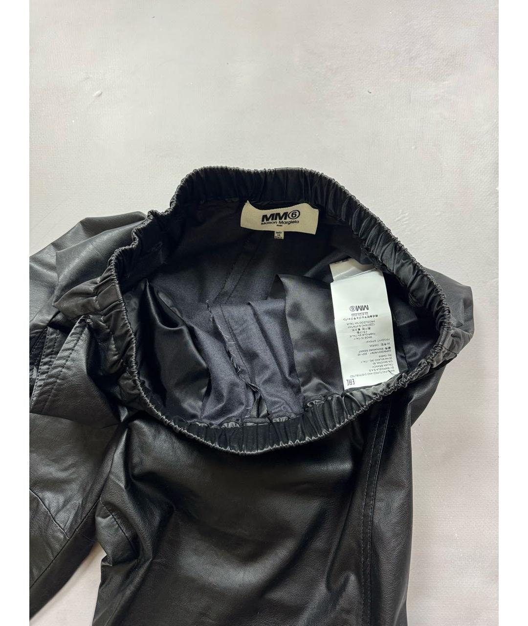 MM6 MAISON MARGIELA Черные брюки широкие, фото 6