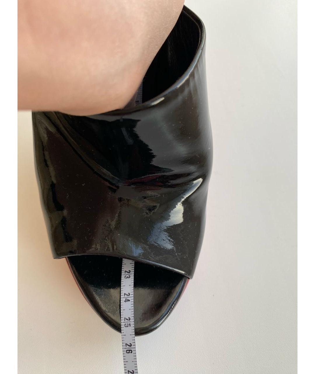 GUCCI Мульти мюли из лакированной кожи, фото 7