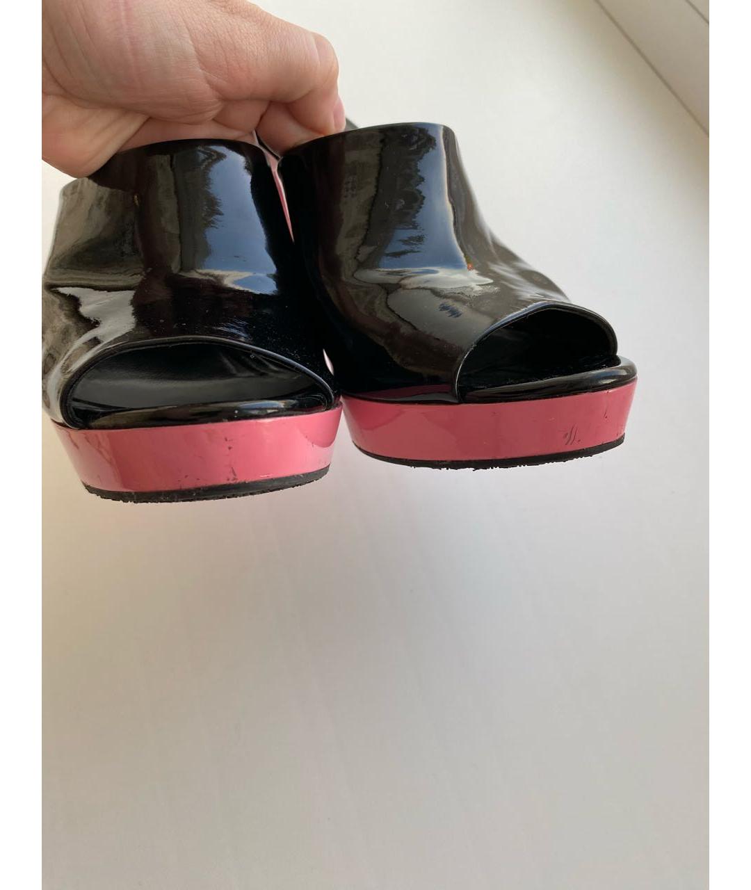 GUCCI Мульти мюли из лакированной кожи, фото 6