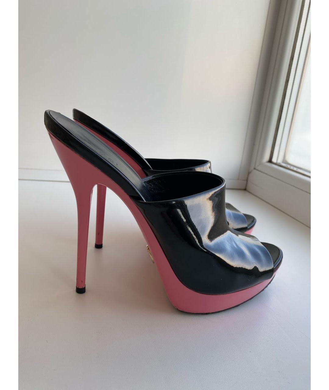 GUCCI Мульти мюли из лакированной кожи, фото 9
