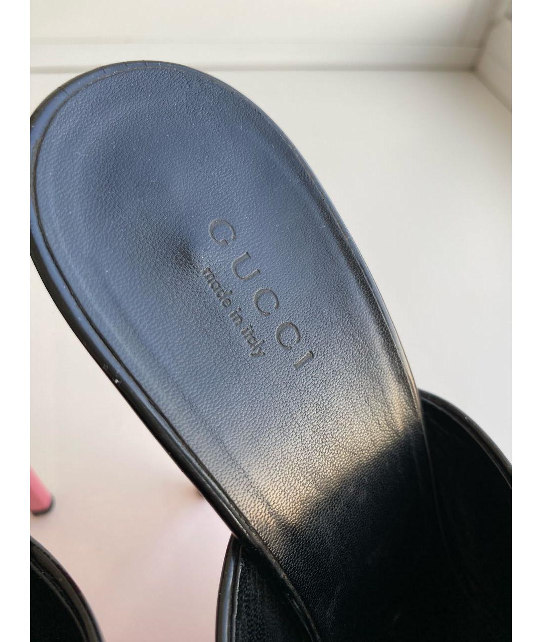 GUCCI Мульти мюли из лакированной кожи, фото 8