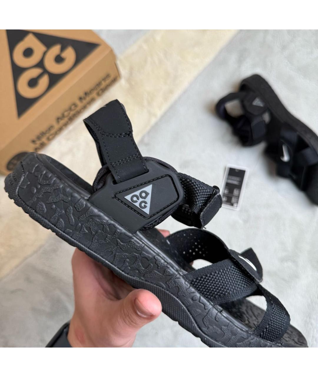 NIKE ACG Черные текстильные сандалии, фото 4