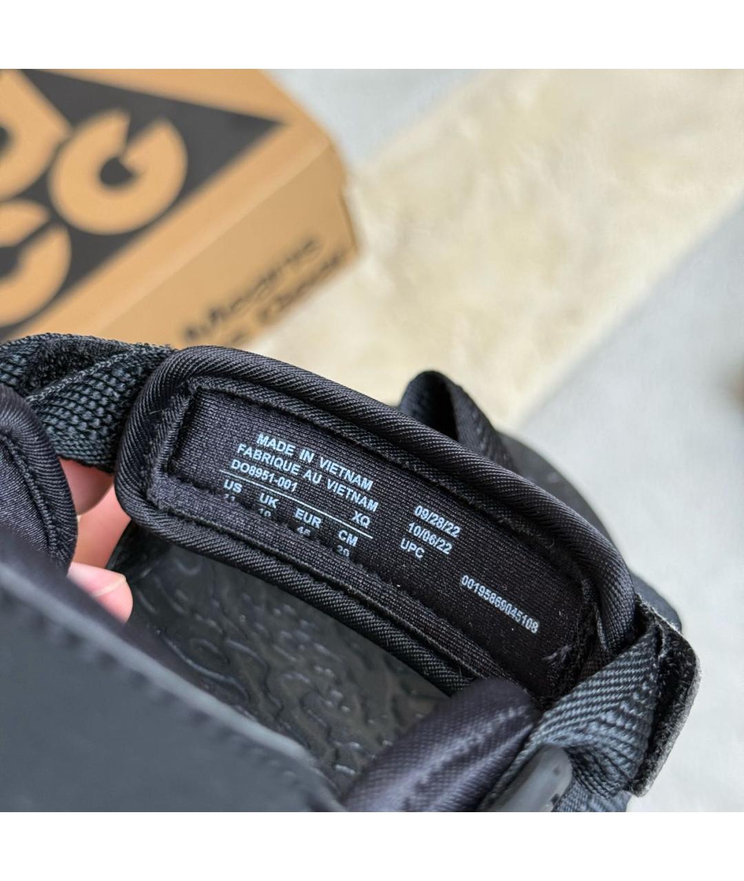 NIKE ACG Черные текстильные сандалии, фото 8