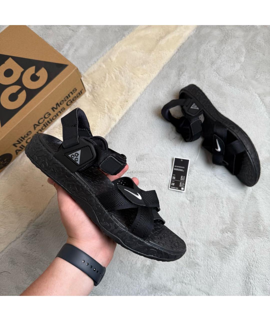 NIKE ACG Черные текстильные сандалии, фото 2