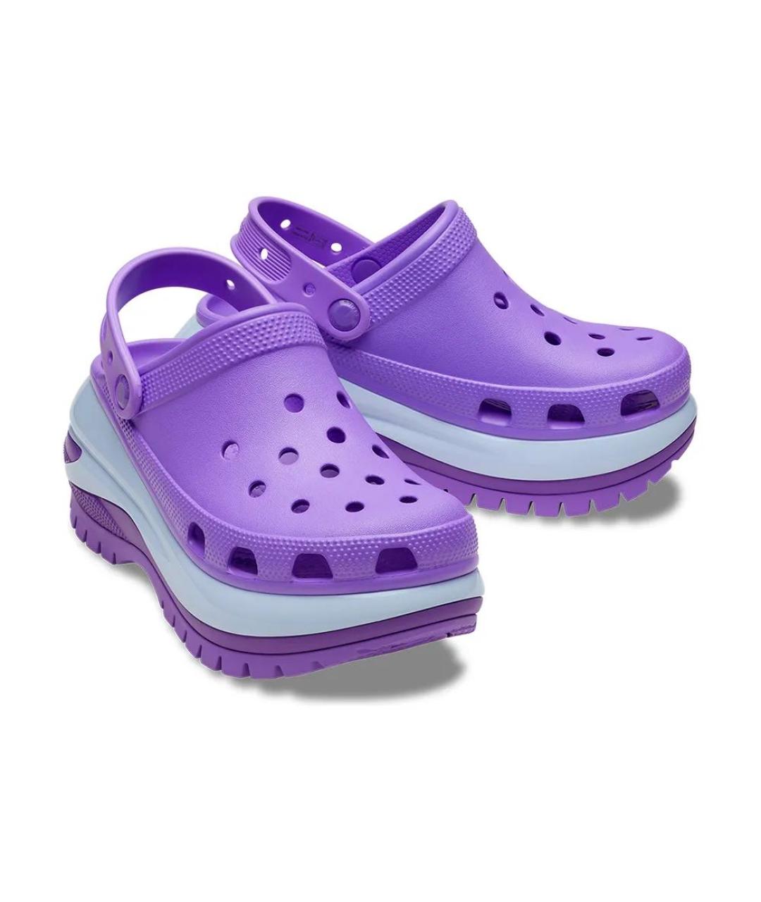 CROCS Фиолетовые резиновые сандалии, фото 2