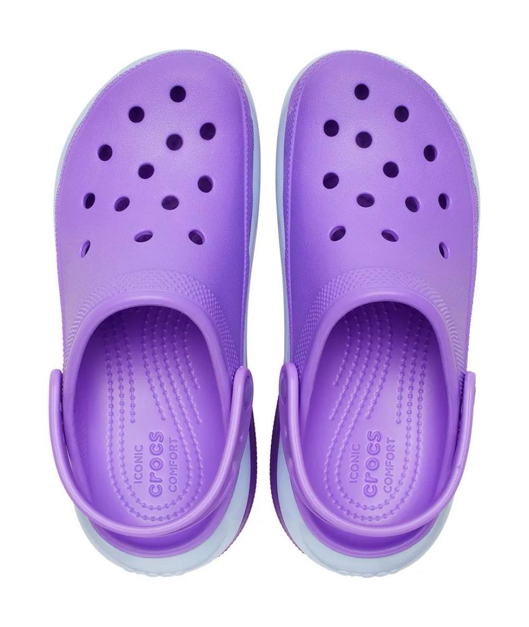 CROCS Фиолетовые резиновые сандалии, фото 3