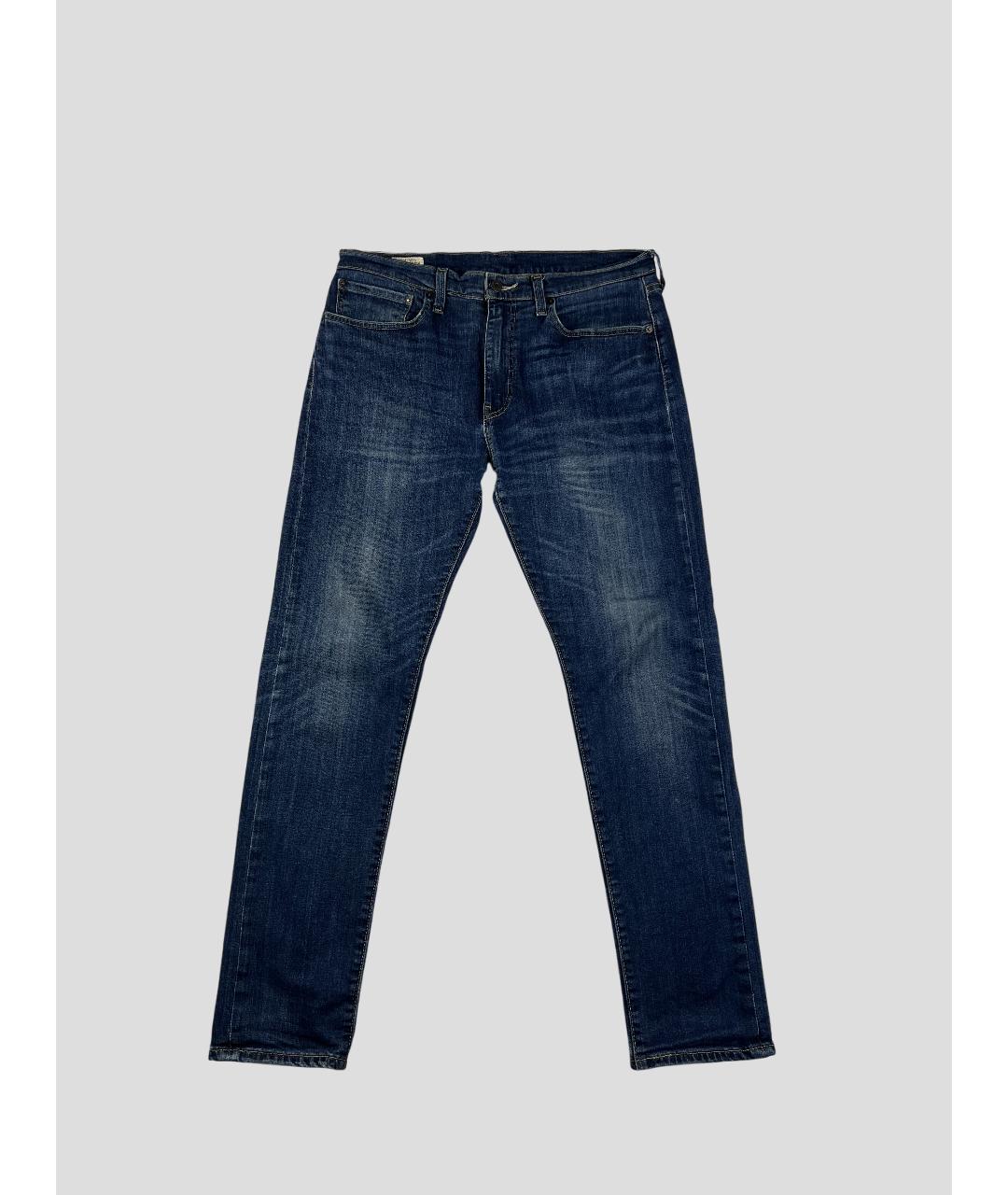 LEVI'S Синие хлопко-эластановые прямые джинсы, фото 8