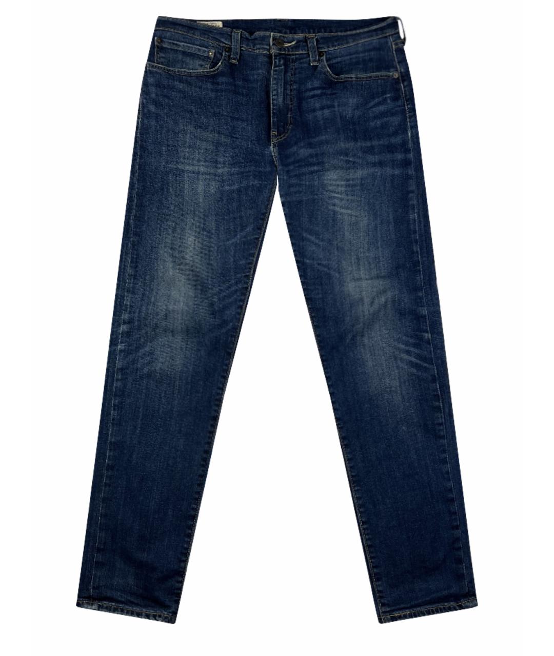 LEVI'S Синие хлопко-эластановые прямые джинсы, фото 1