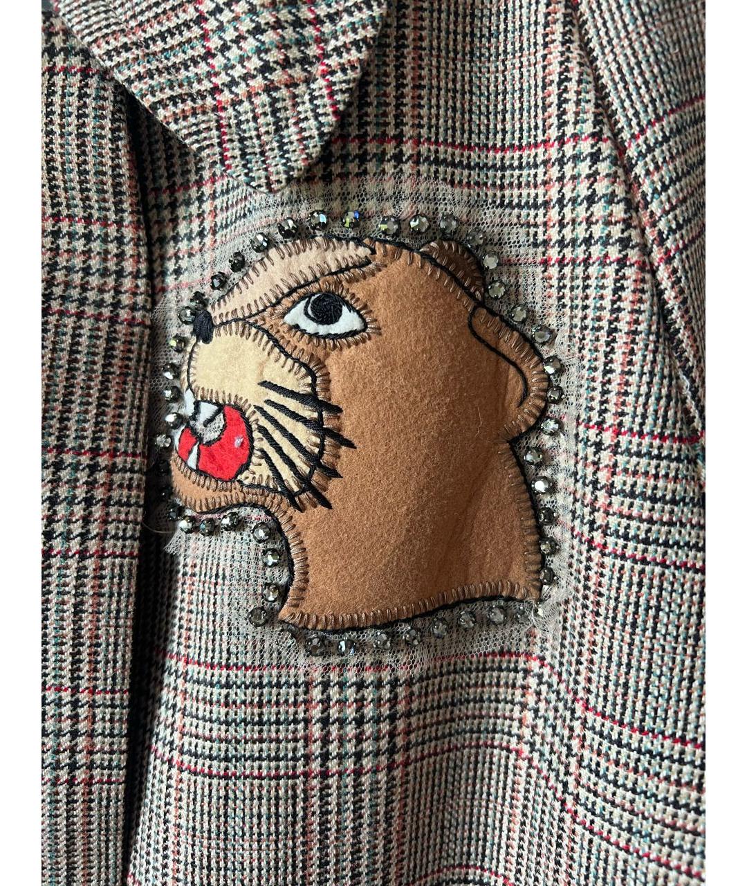 GUCCI Коричневый шерстяной тренч/плащ, фото 6