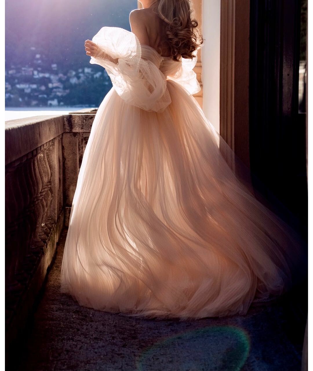 GALIA LAHAV Бежевое полиэстеровое свадебное платье, фото 2