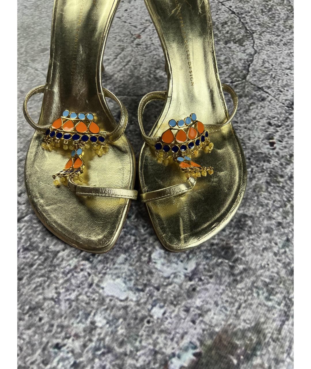 GIUSEPPE ZANOTTI DESIGN Кожаные босоножки, фото 3