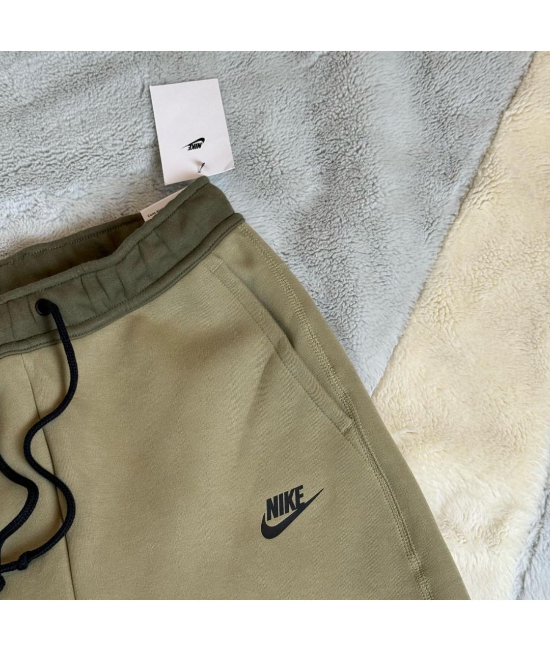 NIKE Хаки хлопковые повседневные брюки, фото 4